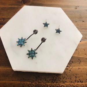 Baublebar Star Earrings with Ear Jackets